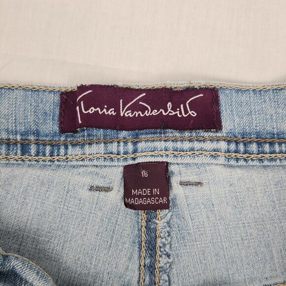 Gloria Vanderbilt Jeans Women’s 16 Blue Amanda Straight Denim Cotton Blend - Picture 6 of 16